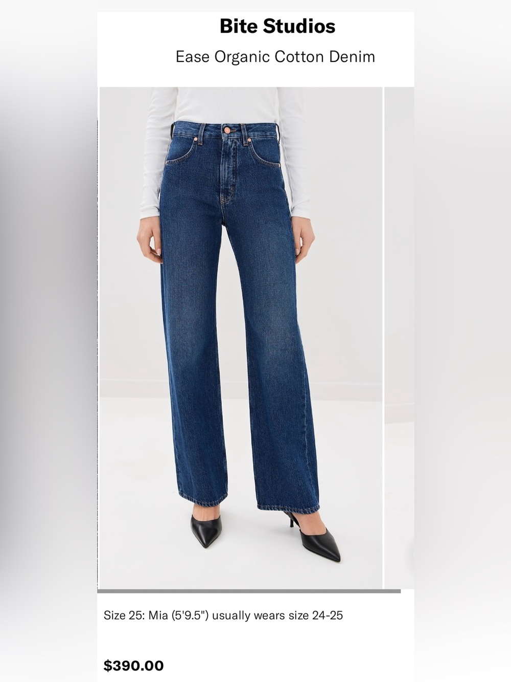 Bite Studios Ease Wide Leg Jeans Denim